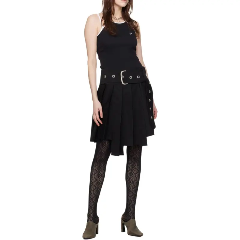 Marine Serre Tank Top Women's Black White-4