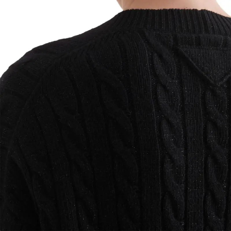 PRADA SS23 Cashmere Sweater Men's Black-3