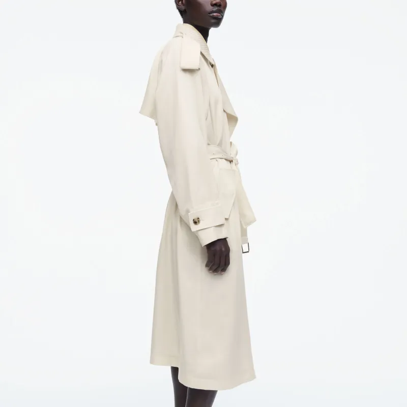 COS Trench Coat Women's Light Beige-3