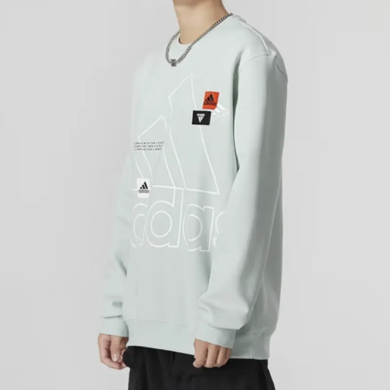 Adidas Sweatshirts Men Light Green-4
