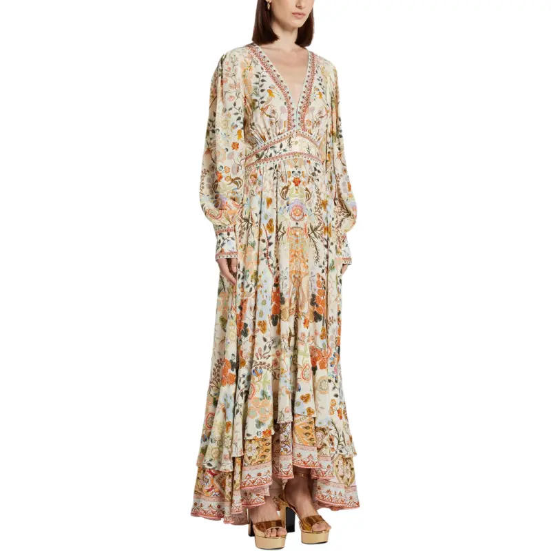 Camilla In Honour Of Heirlooms-print Maxi Dress-3