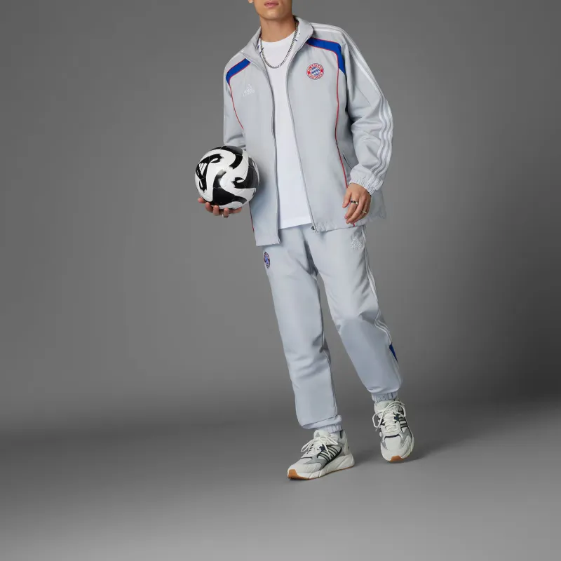 Adidas FC BayernTrack Jacket Men's Silver Gray-2