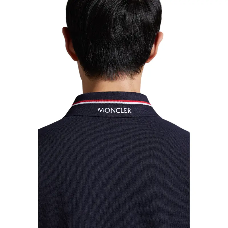 Moncler Logo Patch Short Sleeved Polo Shirt-4