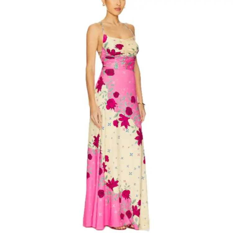 AGUA BY AGUA BENDITA Slip Dress Women's Multicolor-2