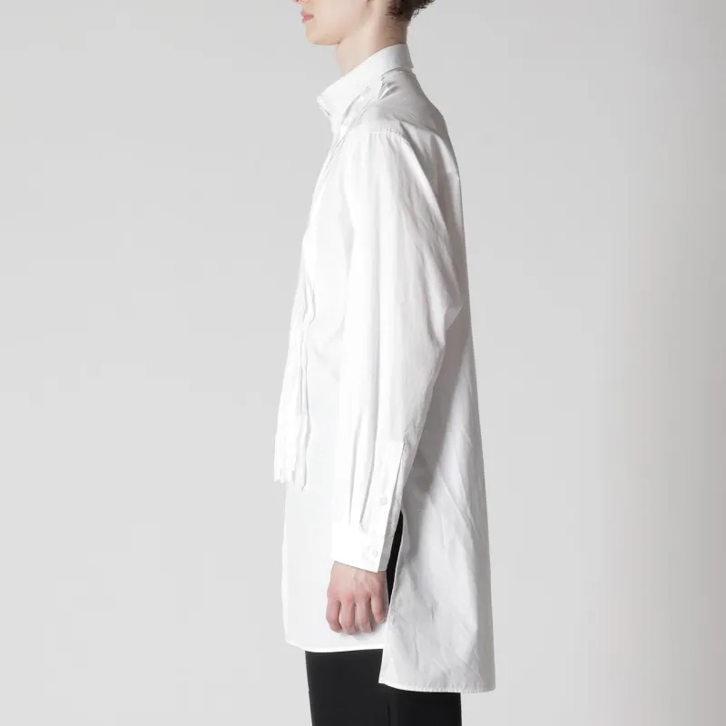 Yohji Yamamoto Long-Sleeve Pleated Shirt-4