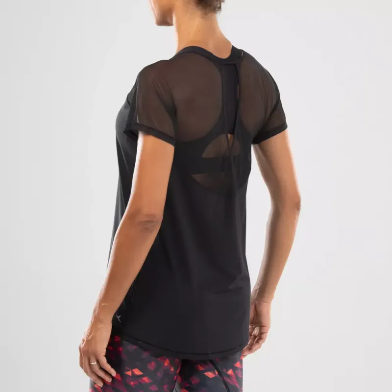 DECATHLON Raglan Sleeve T-Shirt Women's Black-4