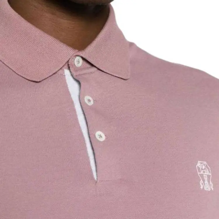 Brunello Cucinelli Polo Shirt Men's Purple-4