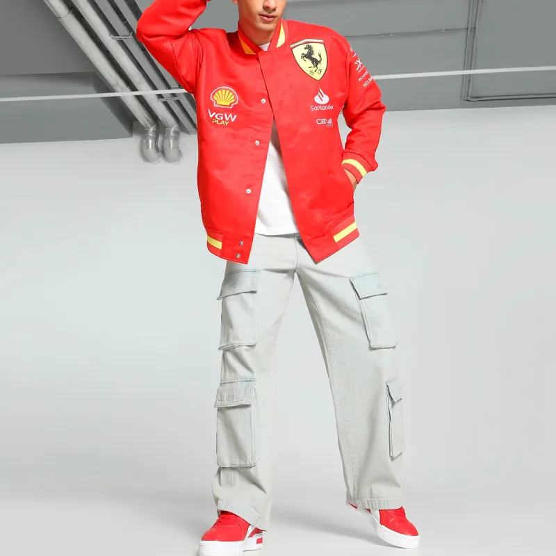 PUMA Scuderia Ferrari Team Men's Varsity Jacket-5