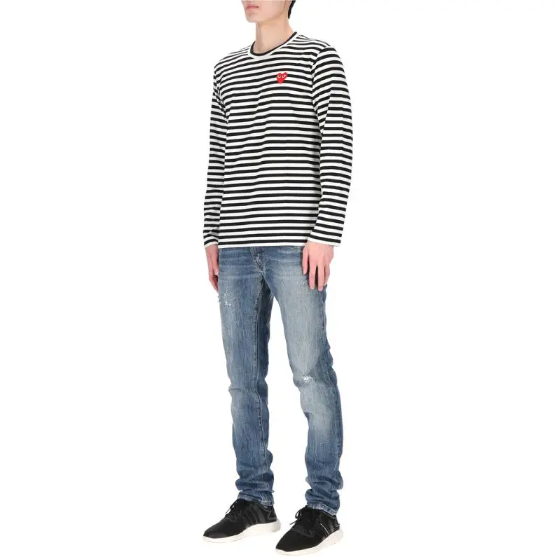 CDG Play T Shirts Men Black-3