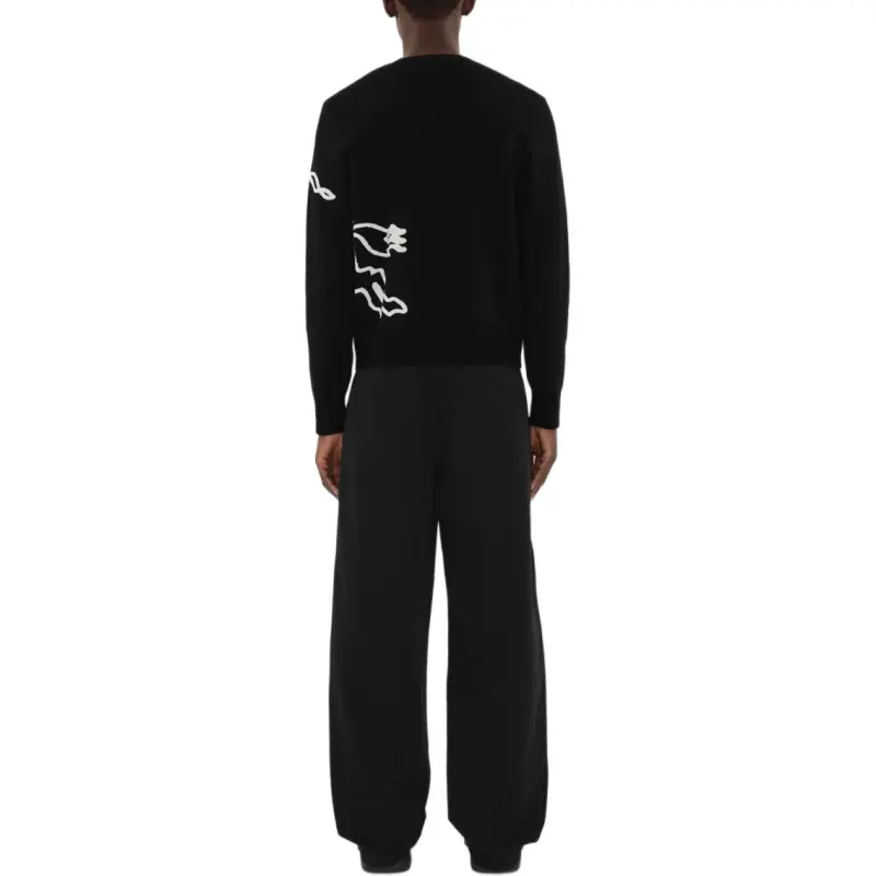 Burberry Ekd Intarsia Knit Crewneck Jumper-4