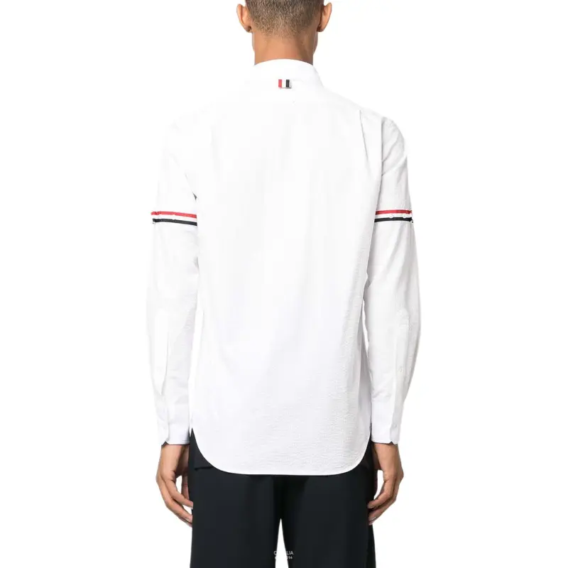 THOM BROWNE Long Sleeved Button Up Shirt-4