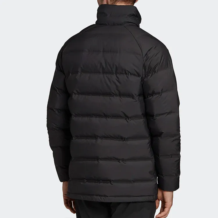 Adidas Down Jacket Unisex Black Comes With Necklace-4