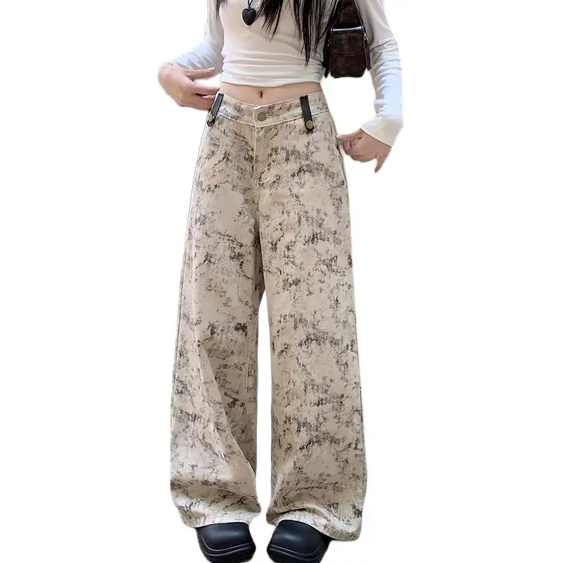 MGXEK Jeans Unisex Print Tie Dye-2