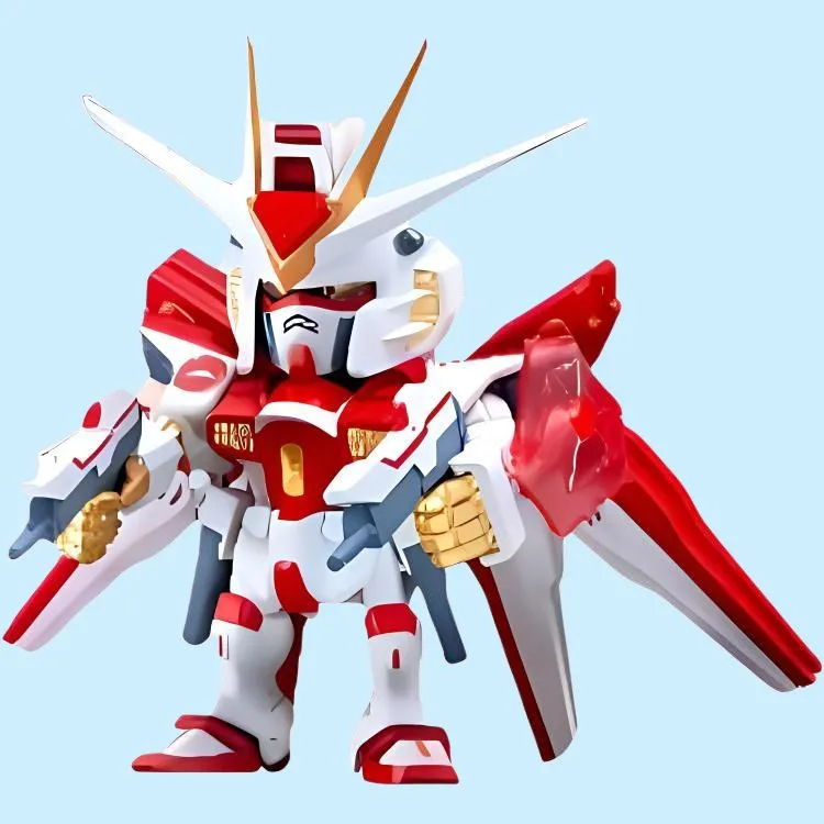 Pizzahut x GUNDAM Red White Gold Must Win Color Scheme Model Kits-5