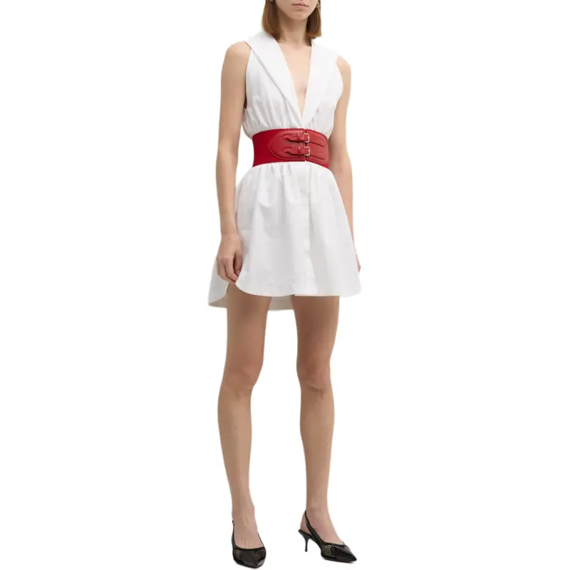 Alaia Sleeveless Dress Women's White-2