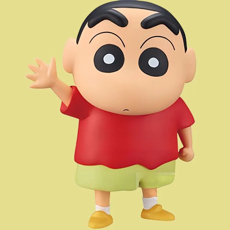BANPRESTO Wild Field Shinji Crayon Shin Chan Soft Vinyl Figure Reissued Version Bonus Gifts 18cm-3
