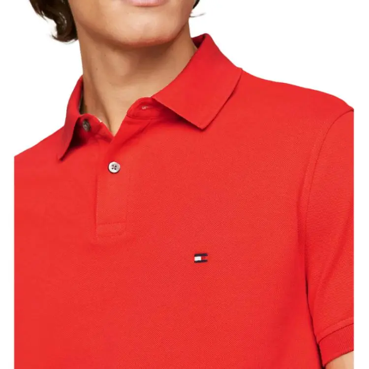 Tommy Hilfiger Polo Shirt Men's Red-4