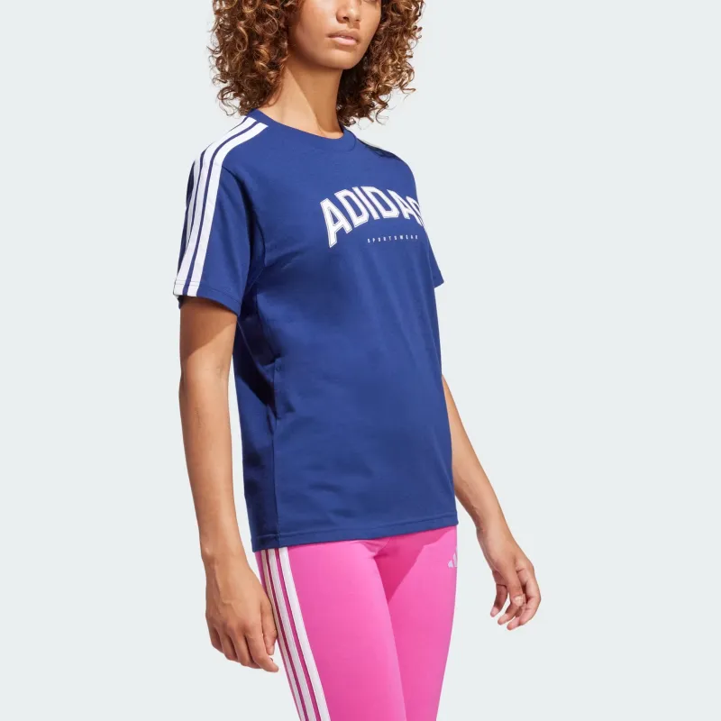 Adidas Free Shipping With AdiClub Lounge Soft Side Graphic Tee-3