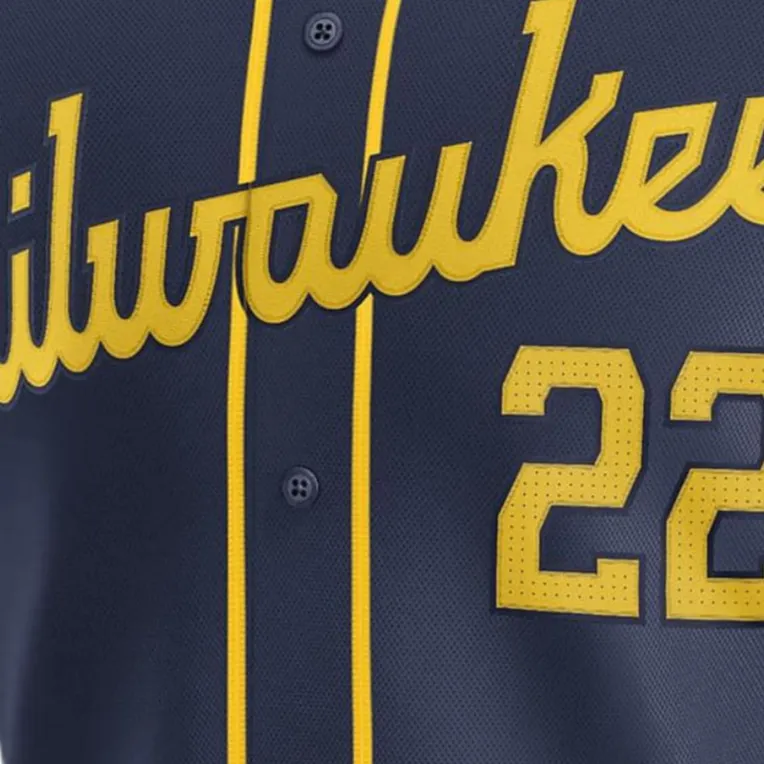 Nike Dri-FIT ADVMilwaukee Brewers Baseball Jacket Men's Marine Blue-2