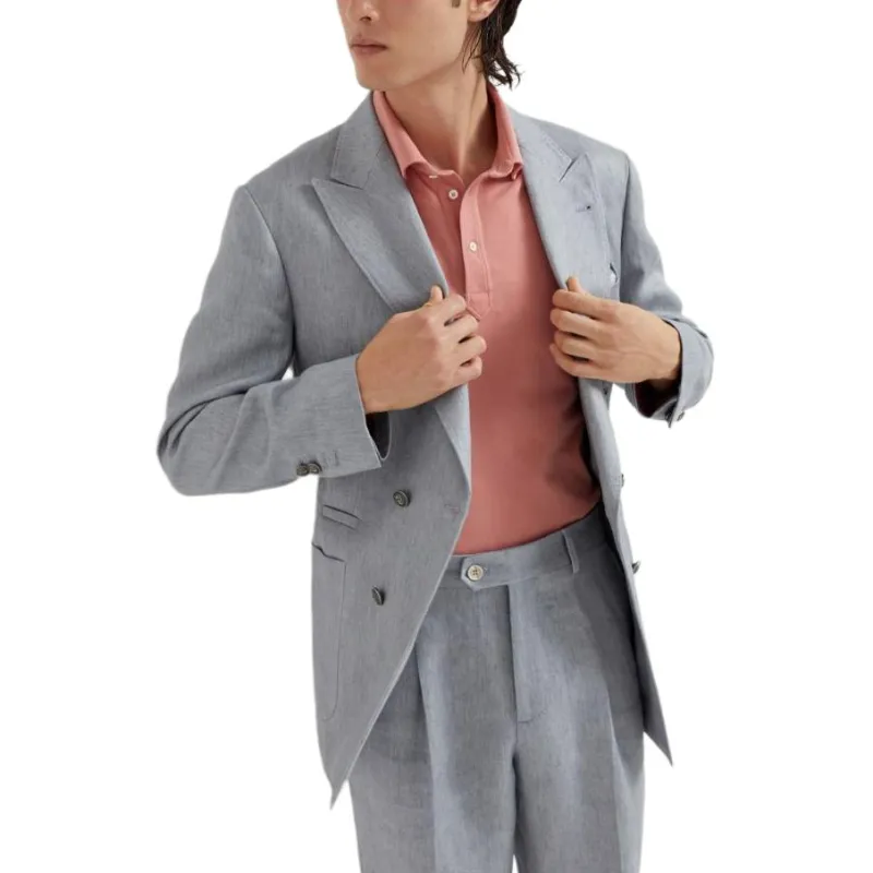 Brunello Cucinelli Double Breasted Tailored Blazer-3