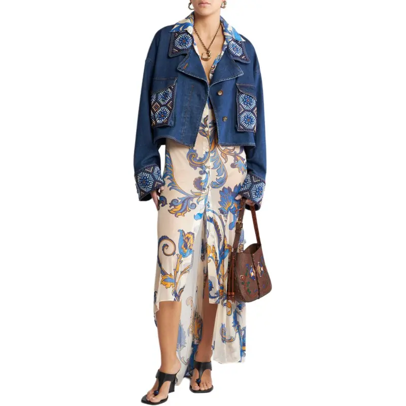 ETRO Embroidered Cropped Jacket-2