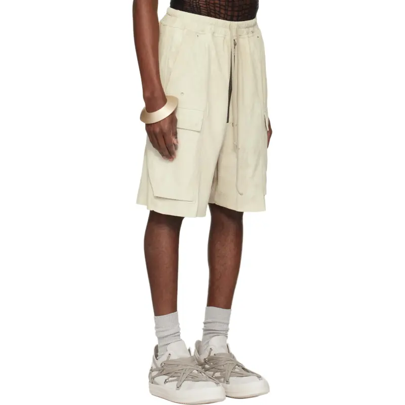 RICK OWENS Leather Shorts-2