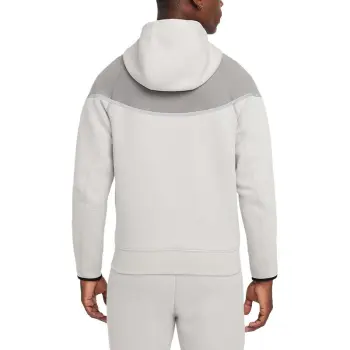 Nike Tech Windrunner Jacket Men's Light Iron Ore Gray/Flat White Aluminum/Black