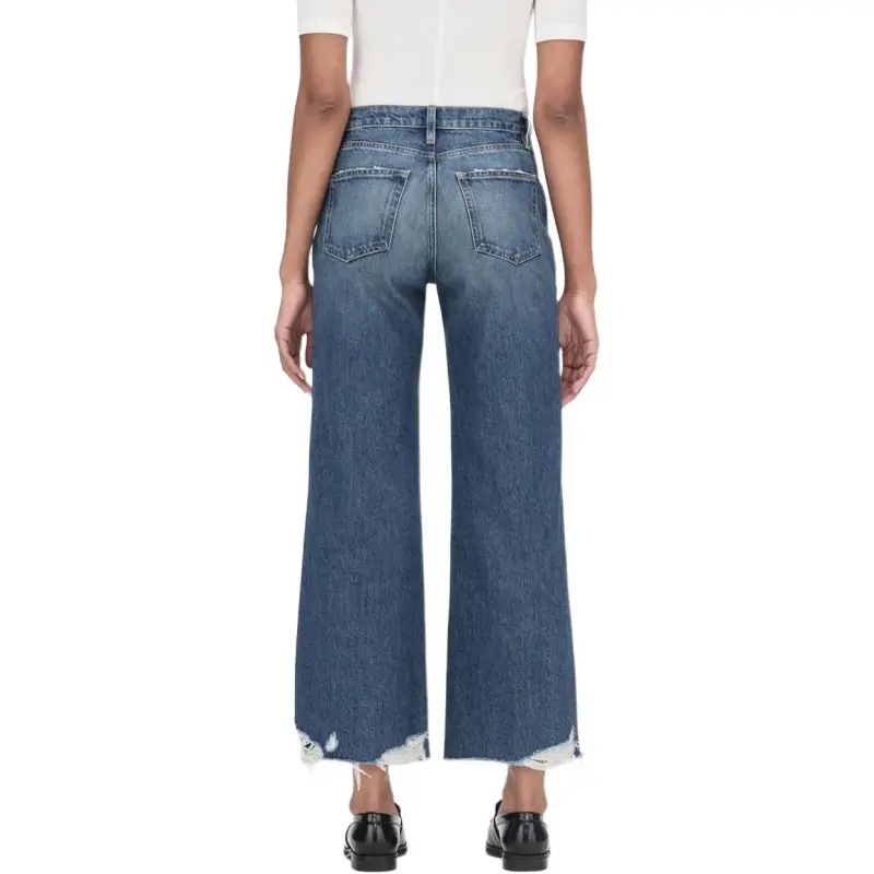FRAME The Relaxed Frayed Hem Jeans-4
