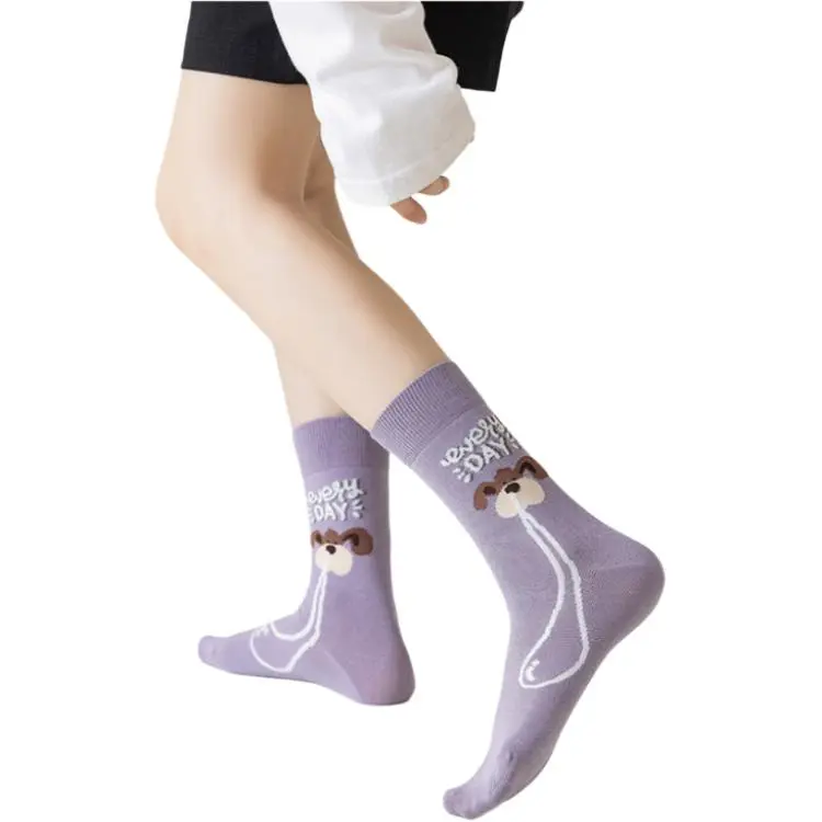 COTTON CHEESE Mid Calf Socks Unisex 5 Pack-2