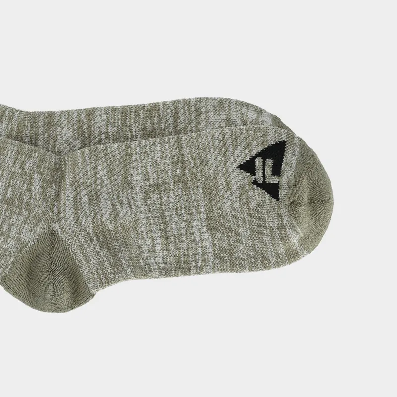FILA EXPLORER Mid Calf Socks Men's 1 Pack Mixed Color Army Green-2