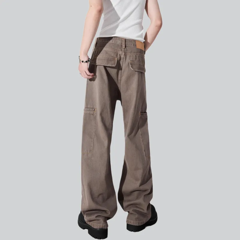 ALL IN Cargo Pants Men Khaki-4