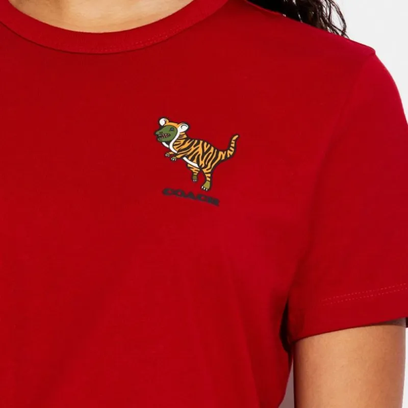 COACH T-Shirts Women's Red-3