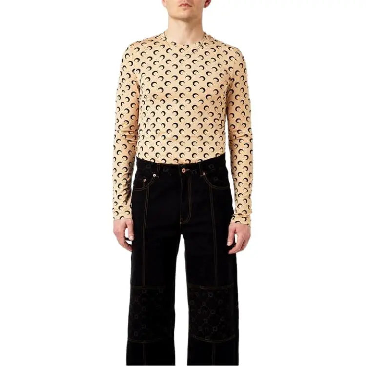 Marine Serre Moon Printed Long Sleeved T Shirt-2