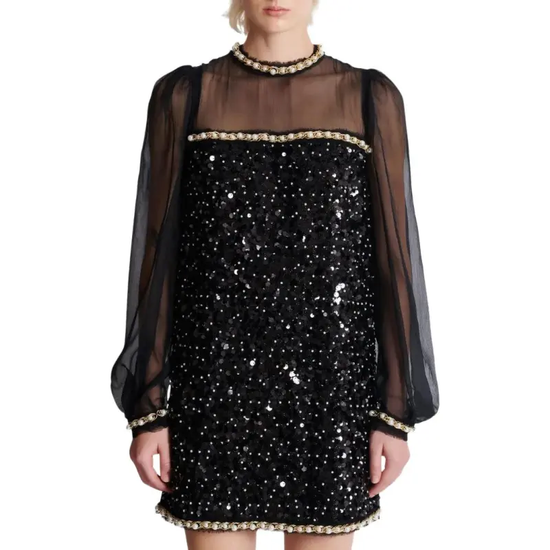 BALMAIN Sequin Detailing Dress-1
