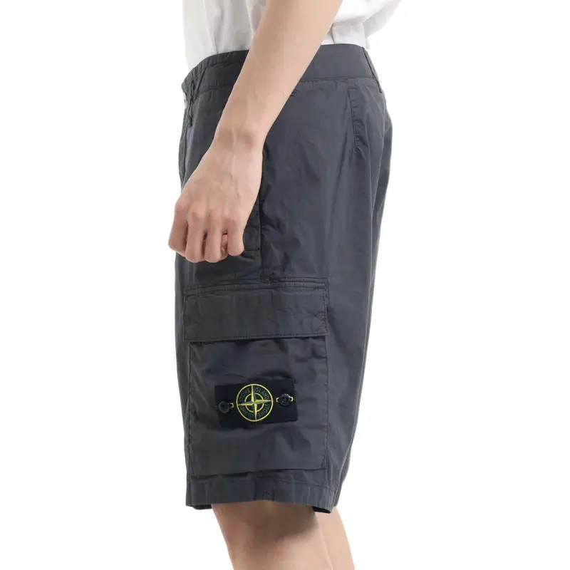 STONE ISLAND Cargo Shorts Men's Charcoal Gray-2