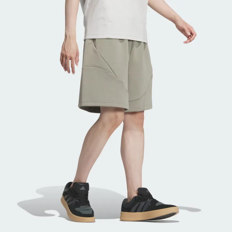 Adidas FUTURE STYLE KNIT SHORTS Casual Shorts Men's Pebble Silver Gray-1