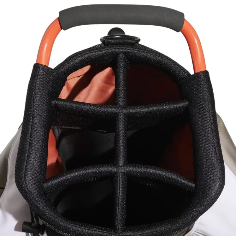 Adidas Polyester Bonded Synthetic Leather Golf Bag Storage Bags Men's White/Orange-2