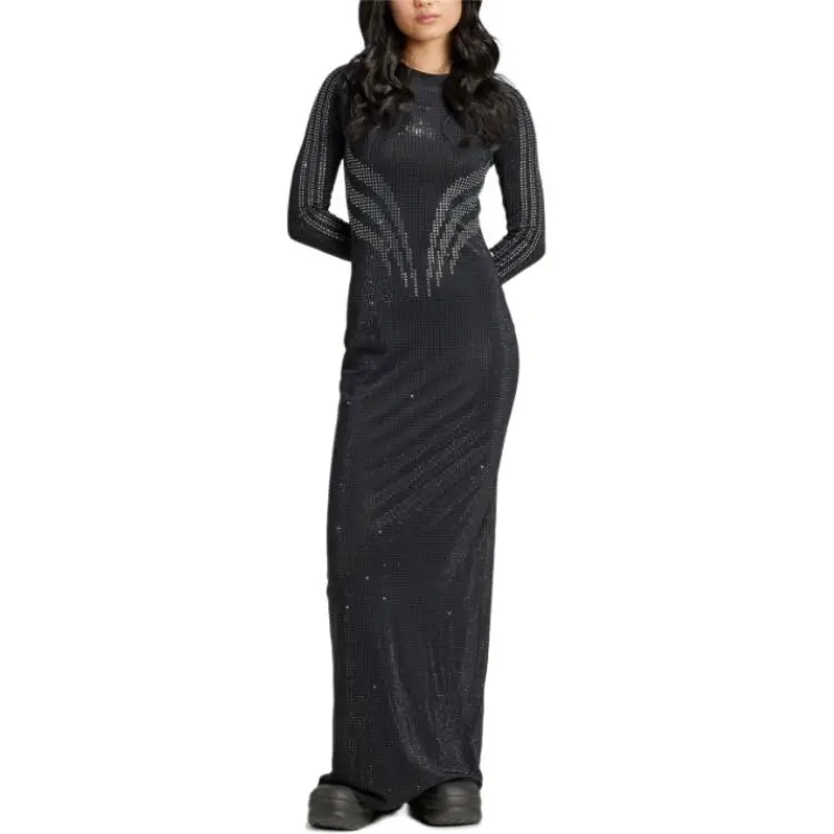 Adidas Originals ATLANTA Long Sleeved Dress Women's Black-1