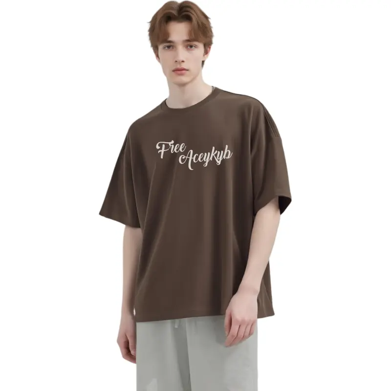YK&YB T Shirts Unisex Brown-2