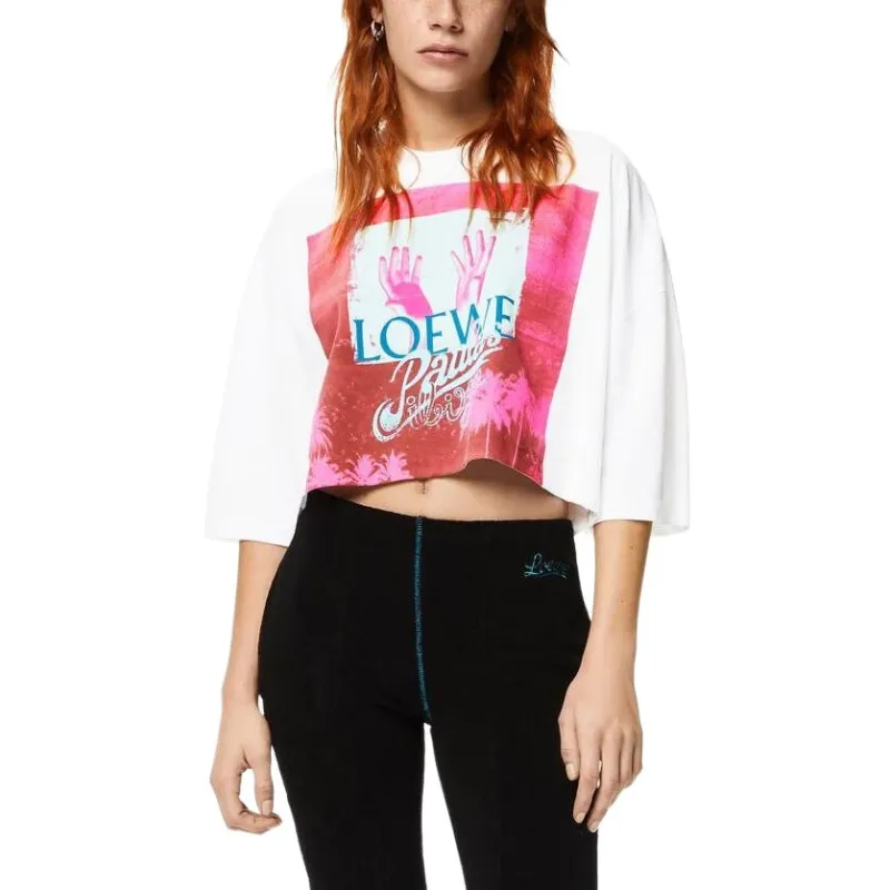 LOEWE Crop Tops Women's White-3