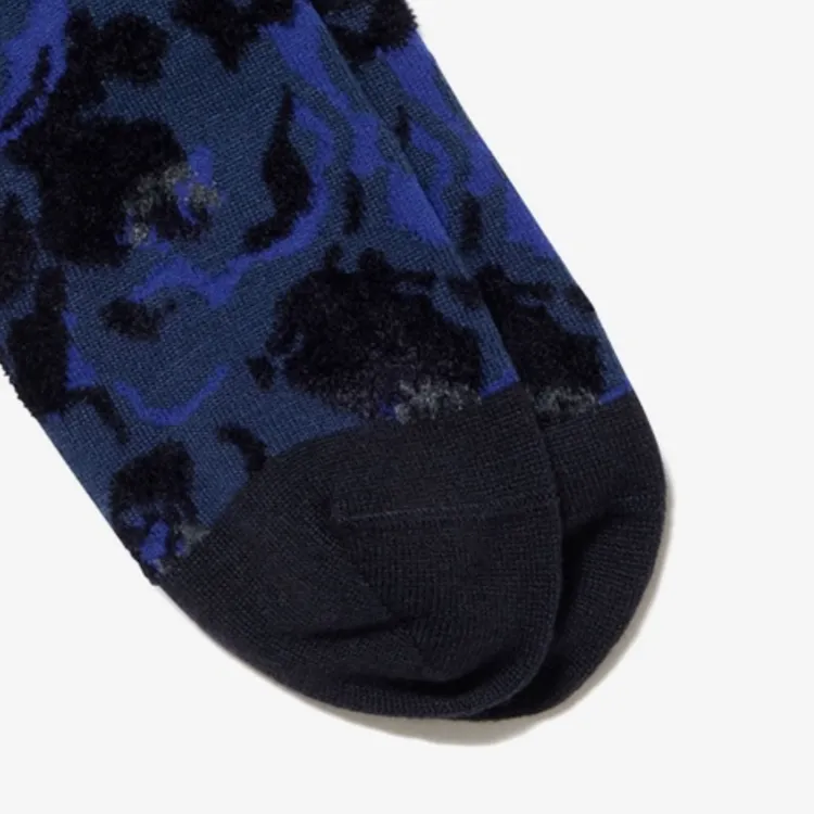 LACOSTE Mid Calf Socks Men's 1 Pack Marine Blue-2