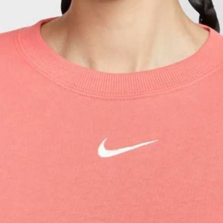 Nike PHNX FLC OS LONG CRE Sweatshirt Women's Pink-6