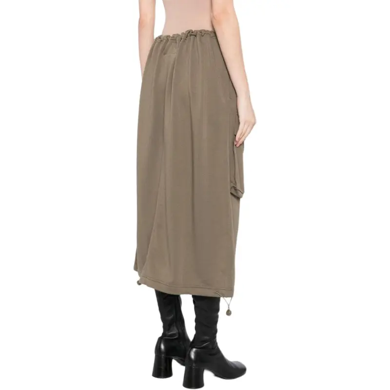MM6 Maison Margiela Long Skirt 'Bus Green'-3