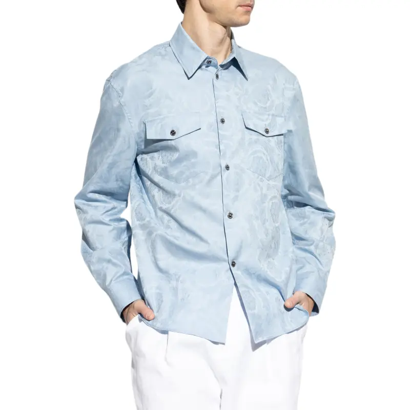 VERSACE Barocco Jacquard Button Up Shirt-2