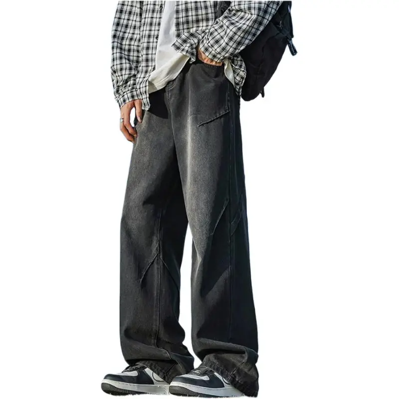 DUATOGE Jeans Men's Vintage Blue-4