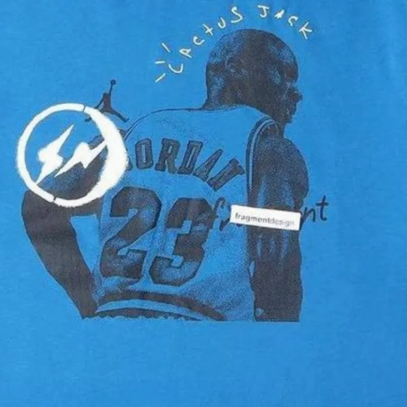 Travis Scott X JORDAN X Fragment Design T shirt-3