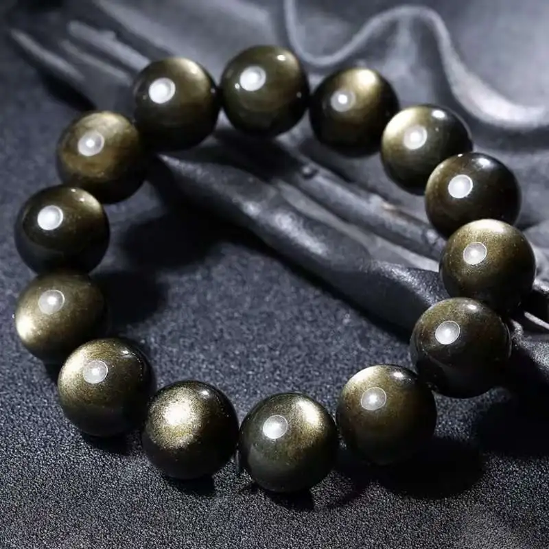 Grace Obsidian Jade Bracelets Unisex-3