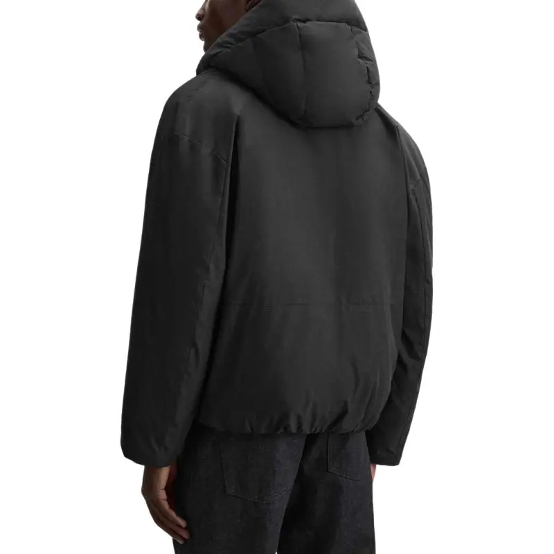 ZARA Puffer Jackets Men Black-4