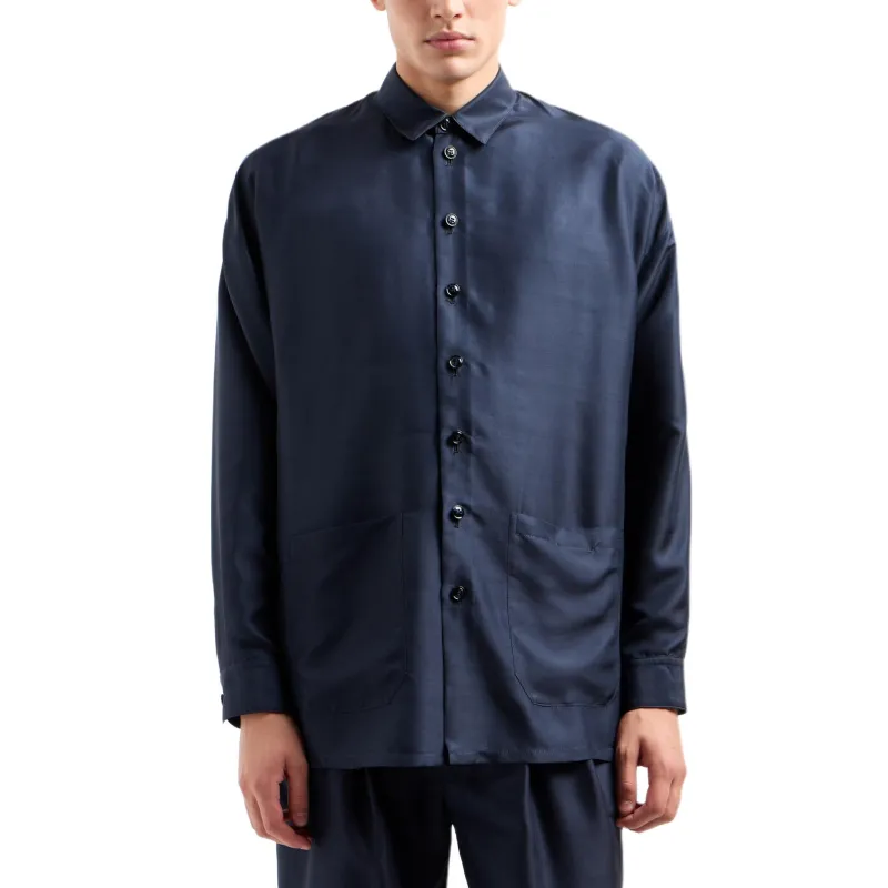 GIORGIO ARMANI Silk Shirt Jacket-1