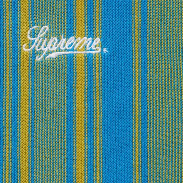 Supreme Stripe Button Up Polo-5